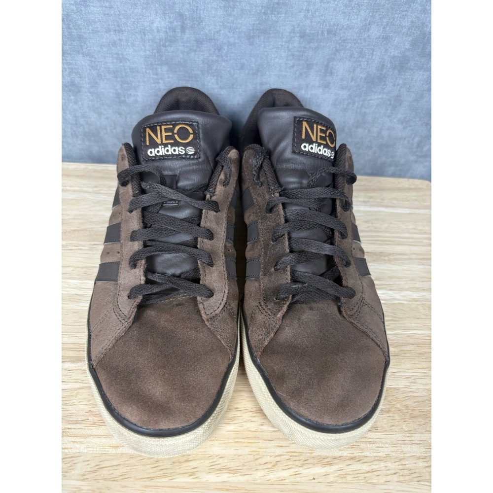 Adidas NEO Brown Suede Low Top Sneakers Men's Size 9.5
